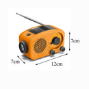 Reading Lamp Hand Crank Emergency Radio Solar Charging 2000mAh Power Bank