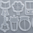 Making Tool Hanging Pendant Keychain Mold Quicksand Shaker Mold Silicone Mould
