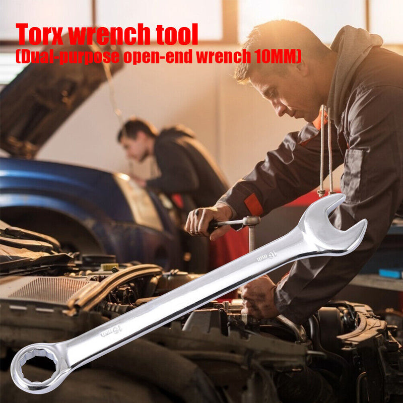10mm Dual Use Wrench Ratchet Handle Wrench Opening Plum Blossom Spanner