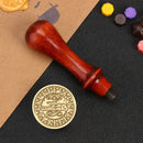 #A Fire Paint Seal Brass Head Invitation Card Wax Stamp for Wedding Card Decor