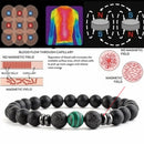 Simple Stone Beads Balance Bracelet Couple Bangle Health Care Jewelry (D) Newly