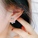 Fashion Simple Gifts Women Jewelry Type C Earrings Rear-hanging Korean