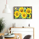 Full Round Drill Diamond Painting Sunflower Butterfly Mosaic Pictures Handiwork
