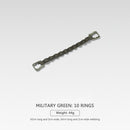 5-ring Camping Hanging Rope Tent Cup Lamp Hanger Clothes Line (Army Green)