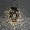 Solar Projection Lamp Outdoor LED Portable Wall Hanging Lantern for Garden Decor