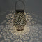 Solar Projection Lamp Outdoor LED Portable Wall Hanging Lantern for Garden Decor