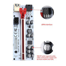 VER012 Max PCI-E Riser PCI Express 1x 16x Adapter PC Extension Cable (Red)