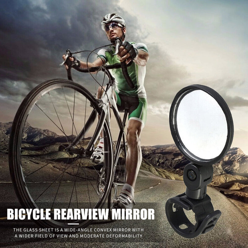 Mountain Bike Rearview Mirror Bicycle Rotation Handlebar Convex Rear View M