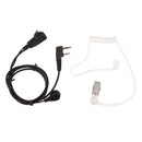 2 Pin Acoustic Tube Headset PTT Mic Earpiece for Baofeng for Kenwood Radio Newly