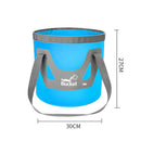 20L Portable Folding Outdoor Fishing Car Wash Water Bucket (Upgrade Blue)