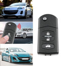 Car Remote Key Shell 3 Buttons Flip Folding Key Case Blank Cover for Mazda 2