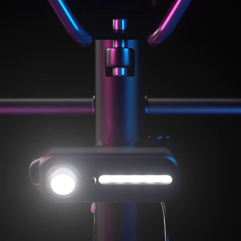 LED+COB+SMD MTB Bike Light USB Rechargeable Multifunction Warning Lamp (A) Newly