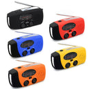 2000mAh Portable Hand Crank FM AM WB NOAA Radio Solar Radio Torch (Black)