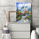 5D DIY Full Drill Diamond Painting Fantasy Castle Cross Stitch Mosaic Decoration