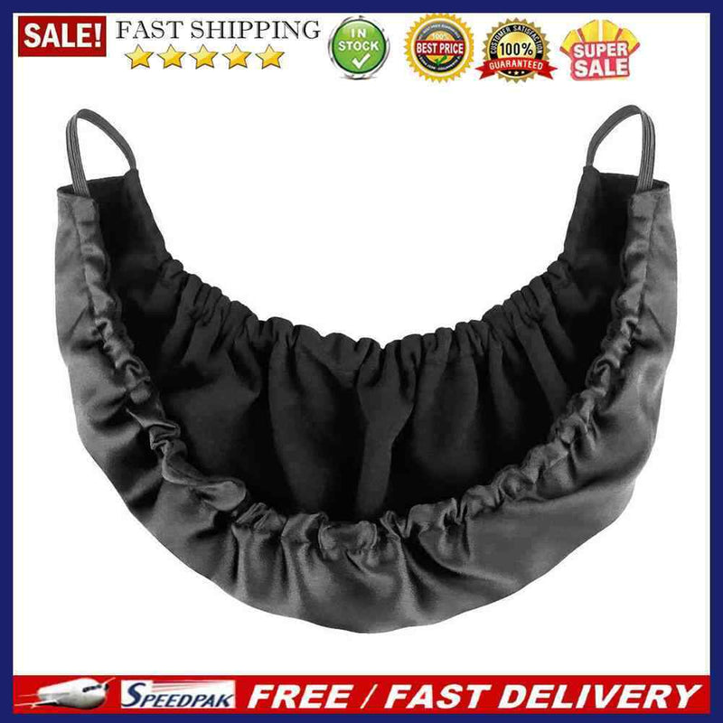 Adjustable Facial Apron Black Beard Bandana Cover Double Layer Men Beard Bo