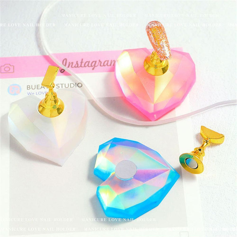 DIY Crafts Nail Art Holder Manicure Tool Display Stand Nail Practice Stand