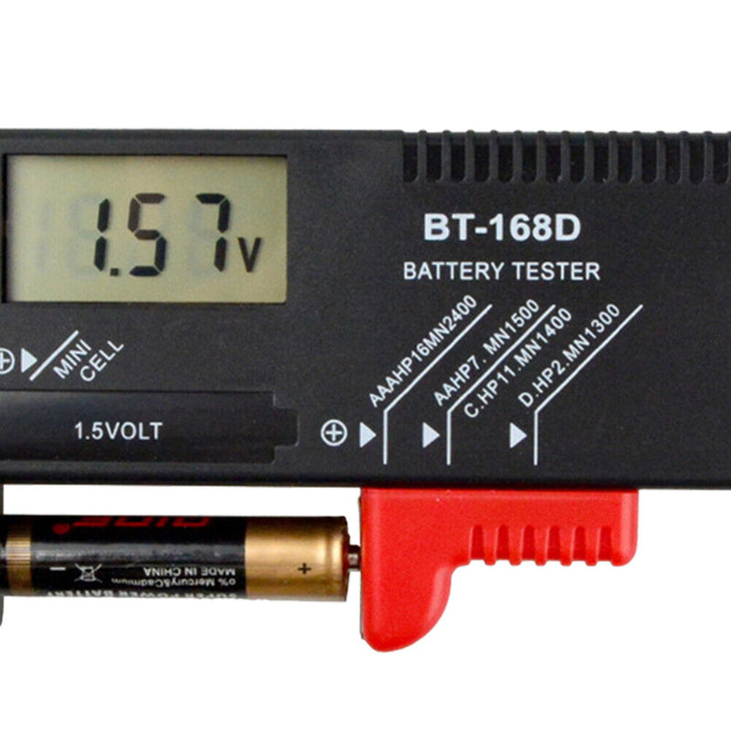 BT-168 Battery Capacity Tester Checkered Load Analyzer Display Check Detect