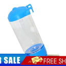 Pets Puppy Cat Hanging Drinking Bottle Water Feeder Metal Pipe Blue