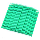 100pcs Disposable Cotton Swabs Tattoo Makeup Eyelash Tattoo Swabs(Green)