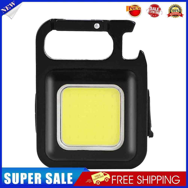 8X500 Lumens Mini Flashlight Keychains COB LED Pocket Work Lights Corkscrew