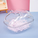 Hamster Bathtub Sand House Small Animal Bath Transparent Container Box (S) Newly
