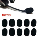 10pcs Soft Elastic Sponge Microphone Head Cover For Headset R2D2 V7I8 T4V0