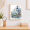 Cross Stitch Kit DIY Blue Lighthouse 14CT Stamped Needlework 22X29cm (F965)