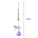 Crystal Wind Chimes Chandelier Rainbow Dragonfly Beads Hanging Decor (1) Newly