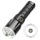 XHP50 LED Flashlight Zoom Type-C Rechargeable Torch Waterproof Handheld Light