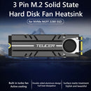 TEUCER 3Pin M.2 SSD Hard Disk Fan Heatsink Silicone Thermal Pads Cooler for PCIE