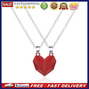 2pcs Wishing Stone Pendant Necklace Statement Link Rope Chain Lovers Jewelry