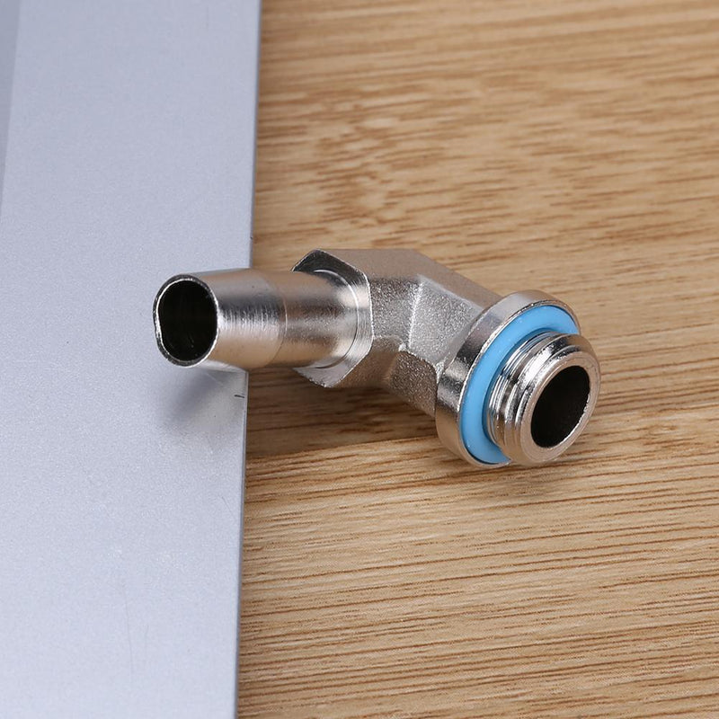 9mm OD PC Cooling System Part G1/4 Thread 90 Degree Elbow Pipe Connector Newly