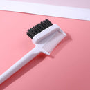 Double Sided Hair Edge Brushes Comb Pin Tail Hair Styling Tool (White)