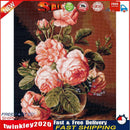 Full Embroidery Fresh Flower Printed Cross Stitch 11CT Cotton Kit (1) Newly