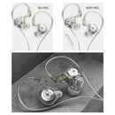 KZ-EDX Pro HIFI Bass Earphones Sport Monitor Headphone (Transparent No Mic)