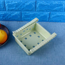 Drawer Refrigerator Storage Box Rack Holder Slide Fridge Organizer(Green)