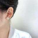 Men Women Kids Magnetic Diamond Cut Plain Black Black Stud No Piercing Earrings`