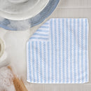 Microfiber Towel Absorbent Kitchen Cleaning Cloths Dish Rag (Blue 30x30cm) Newly