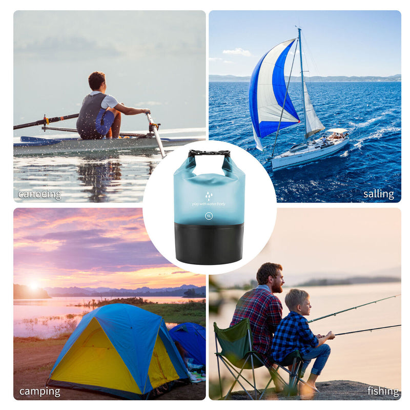 PVC Coated Waterproof Bag Reinforced Wear-Resistant Bottom Large-Capacity Bag