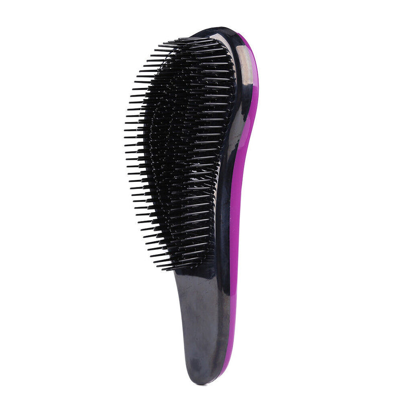 Hair Comb Detangle Hairbrush Massage Brush Curly Styling Tool (Purple)