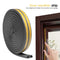 10pc Self-adhesive Soundproofing Anti Collision Window Seal Strip 10m Black