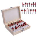 15x Woodworking Milling Cutter Router Bit Cutting Tools for Wood (1/4 inch)