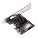 PCI Express 1x Mini SAS SFF-8087 Riser with Baffle PCI-E X1 2.0 6Gbps Extender