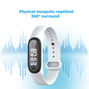 Q2 Ultrasonic Mosquito Repellent Watch Anti Pest Bug Drive Bracelet (White)