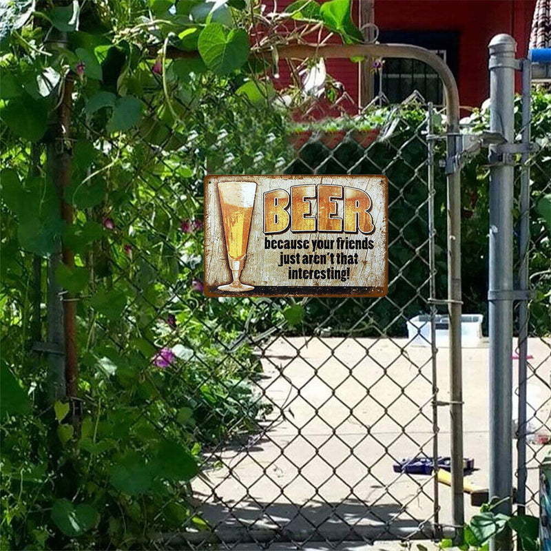 Wine Iron Painting Waterproof Metal Sign Plaque Poster Bar Hotel Decor (1)