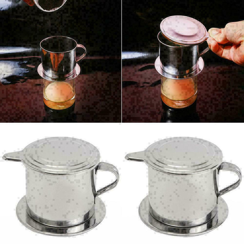 Steel Vietnamese Coffee Drip Press For Office Cup E2I8 W2R1 Single G4P4