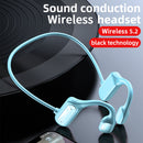 Bone Conduction Headphones - Open-Ear Bluetooth-compatible Headset (Blue) Newly