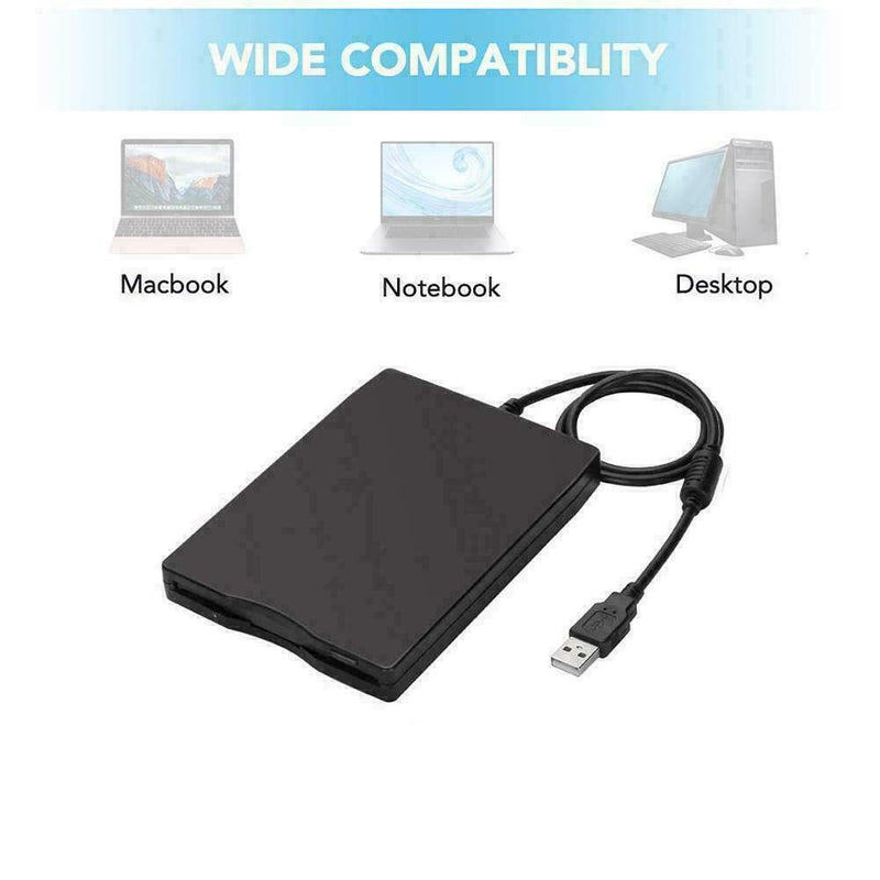 1.44Mb USB External Portable Floppy Disk Drive Diskette For Laptop FDD x Z2Z4