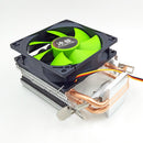 SNOWMAN MX2 Desktop CPU Cooler Fan 2 Heat Pipes 3-Pin Power PWM Radiator Heatsin