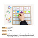 Educational Fish Direction Arrow Match Board Children Color Sensory Puzzle Newly